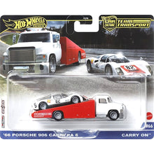 Încarcă imaginea în Galerie, Hot Wheels Transportator Carry On cu Masinuta Porsche Carrera 906
