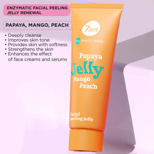 7DAYS Exfoliant Facial My Beauty Week Peeling Jelly Gomaj 80ml - Exfoliant Delicat