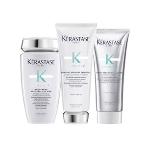 Set Kerastase Symbiose - Sampon Bain Creme 250ml Balsam 200ml si Exfoliant 200ml