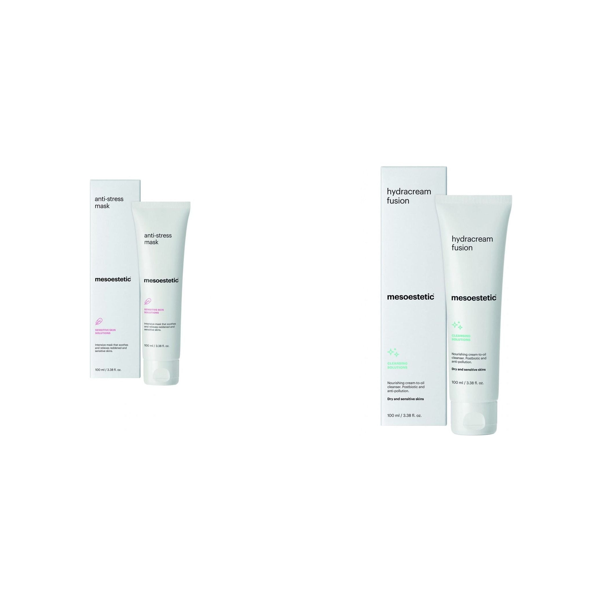 Set Mesoestetic - Demachiant Hydra Fusion 100ml si Masca Anti Stres 100ml