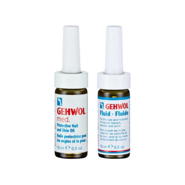 Set Gehwol - Solutie Gehwol Fluid 15ml si Ulei Gehwol Med 15ml