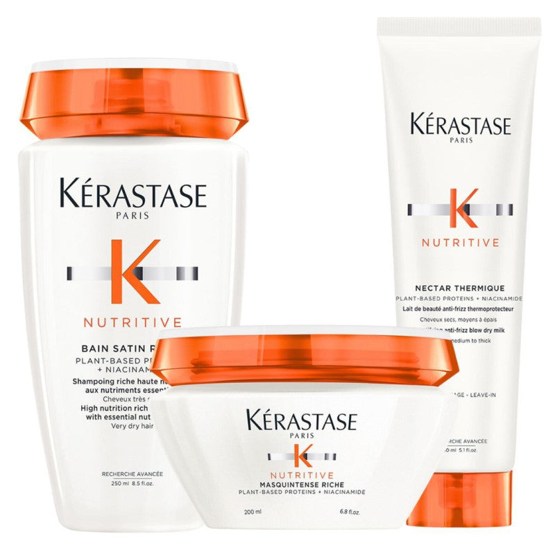 Set Kerastase Nutritive - Sampon 250ml Masca 200ml si Lapte Termo-Protector 150ml