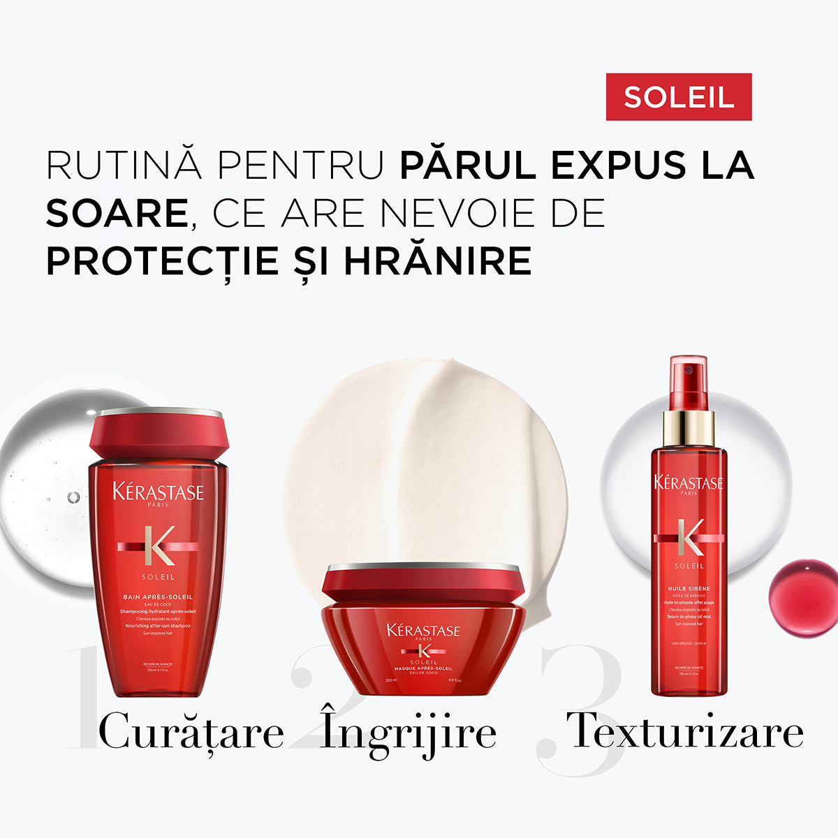Kerastase Soleil Huile Sirene 150ml - Ulei Bifazic cu Protectie Termica Pentru Vara