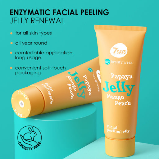 7DAYS Exfoliant Facial My Beauty Week Peeling Jelly Gomaj 80ml - Exfoliant Delicat