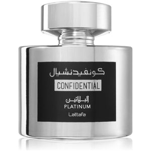 Lattafa Confidential Platinum - Apa de Parfum Pentru Barbati 100ml