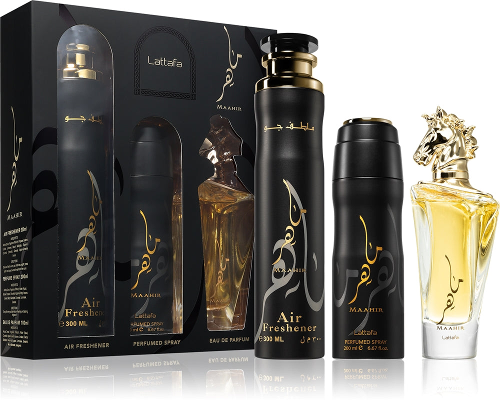 Lattafa Maahir - Set Cadou 3 Piese Unisex
