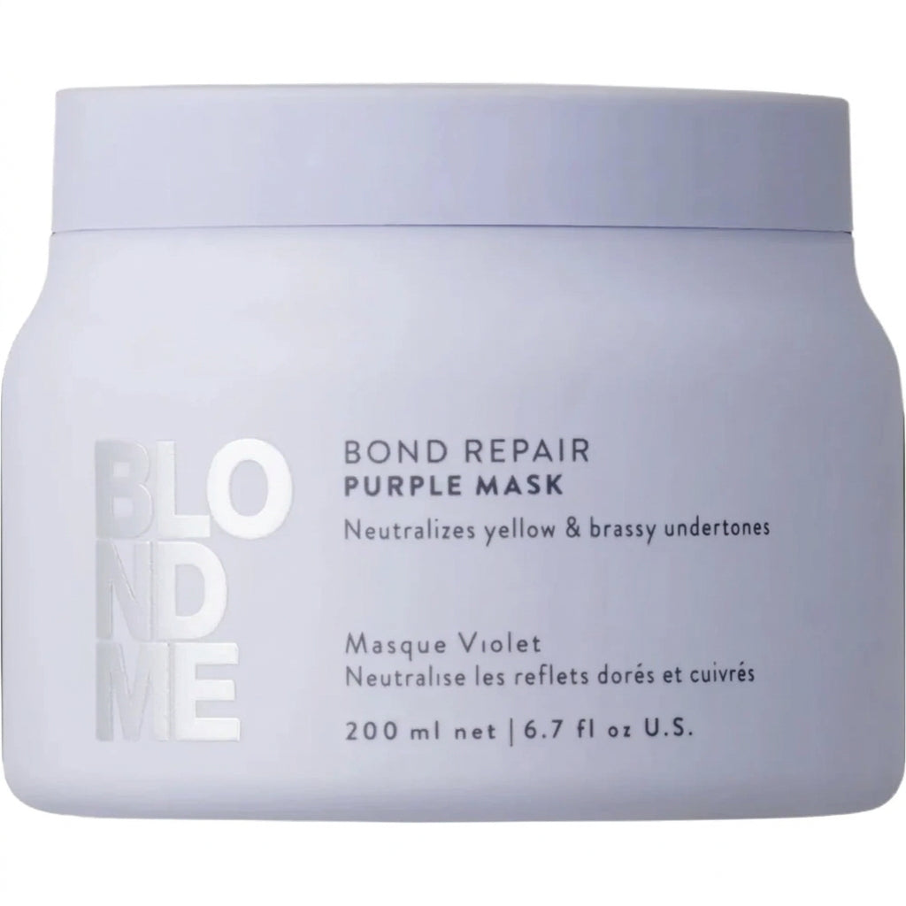 Schwarzkopf BlondMe Bond Repair Mask Anti-Yellow 200ml - Masca Pentru Neutralizarea Tonurilor Galbene