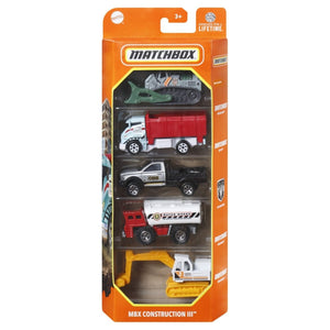 Matchbox Set 5 Masinute Metalice Mbx Construction Iii