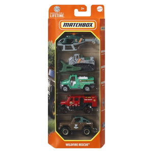 Matchbox Set 5 Masinute Metalice Mbx Wildfire Rescue