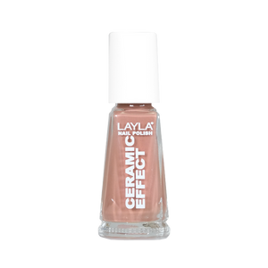 Layla Cosmetics Nail Polish Ceramic Effect N.20 Mocha - Lac de Unghii Clasic