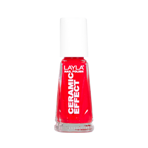 Layla Cosmetics Nail Polish Ceramic Effect N.40 Oh My Red - Lac de Unghii Clasic
