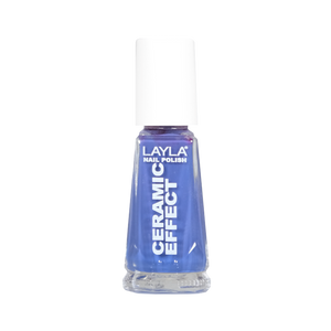 Layla Cosmetics Nail Polish Ceramic Effect N.68 Pacific Blue - Lac de Unghii Clasic