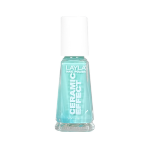 Layla Cosmetics Nail Polish Ceramic Effect N.83 U.S. Of Green - Lac de Unghii Clasic