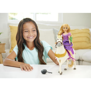 Disney Princess Set Papusa Rapunzel si Calul Maximus