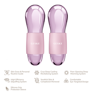 Geske Cool and Warm Duo Eye Massager 7 in 1 Violet