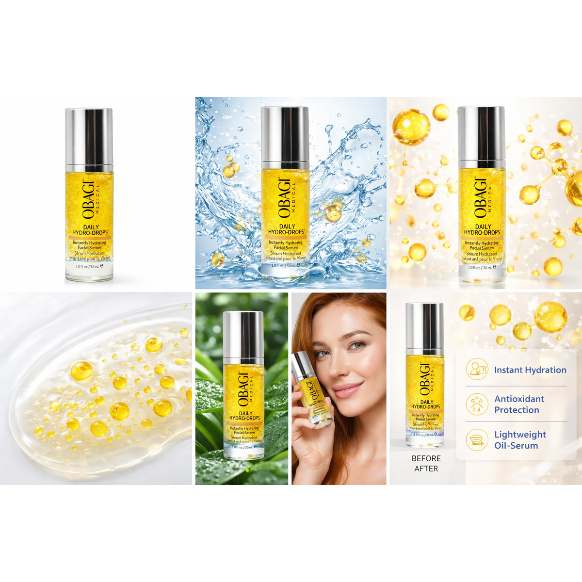 Obagi Daily Hydro-Drops 30ml - Ser Hidratant si Iluminator cu Niacinamida