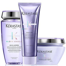 Încarcă imaginea în Galerie, Set Kerastase Blond Absolu - Sampon Bain Lumiere 250ml Balsam 250ml si Masca 200ml
