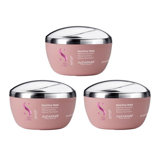Set 3 x Alfaparf Milano Moisture Nutritive Mask - Masca Hidratanta 200ml - Beauty Lounge