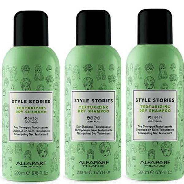 Set 3 x Alfaparf Milano Style Stories Texturizing Dry Shampoo - Sampon Uscat 200ml