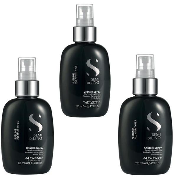 Set 3 x Alfaparf Milano Sublime Cristalli Spray Illuminating Finish - Spray Pentru Stralucire 125ml - Beauty Lounge