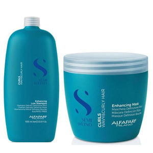 Set Alfaparf Milano Semi di Lino Curls Enhancing - Sampon 1000ml si Masca 500ml