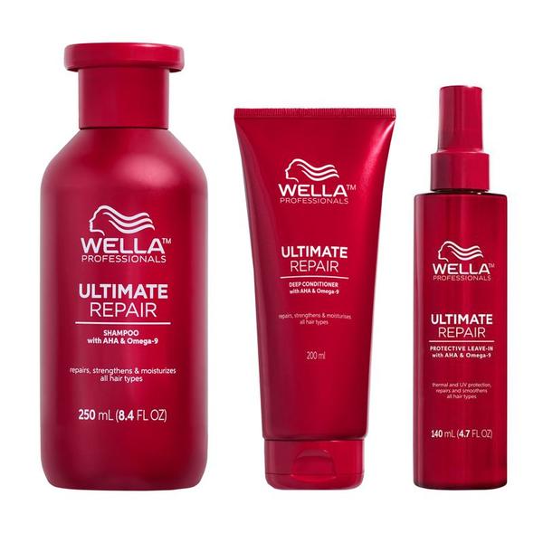 Set Wella Professionals Care Ultimate Repair - Sampon 250ml Balsam 200ml si Crema 140ml