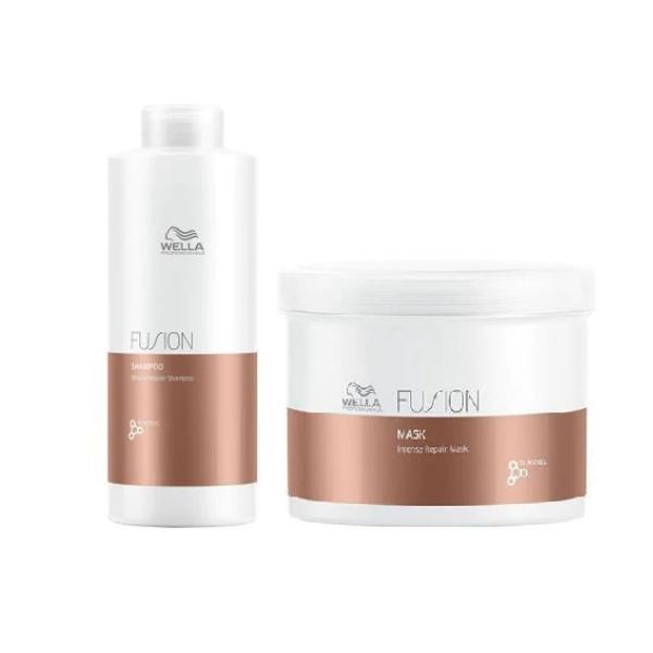 Set Wella Professionals Fusion - Sampon 1000ml si Masca 500ml