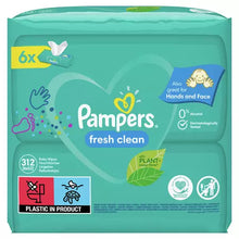 Încarcă imaginea în Galerie, Pampers Fresh Clean 6x52buc - Servetele Umede 312buc
