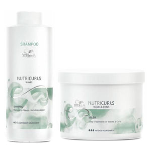 Set Wella Professionals Nutricurls - Sampon 1000ml si Masca 500ml