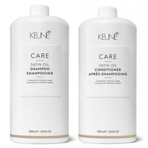 Set Keune Satin Oil - Sampon 1000ml si Balsam 1000ml