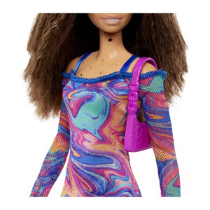 Barbie Papusa Fashionista Satena cu Pistrui