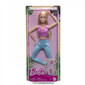 Barbie Papusa Made To Move Blonda cu Top Mov