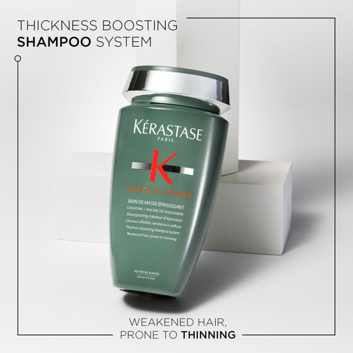 Set Kerastase Genesis Homme 2 x Bain de Masse - Sampon 250ml - Beauty Lounge