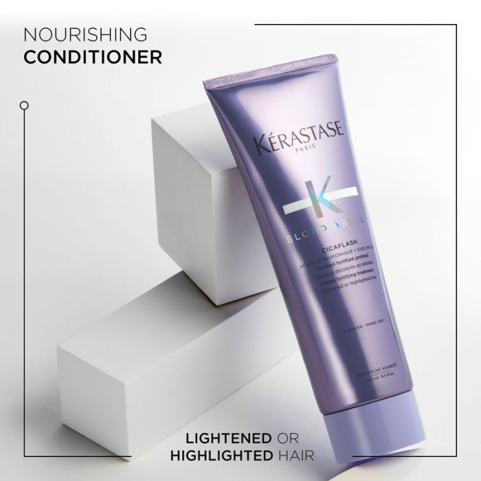 Set Kerastase Blond Absolu - Sampon Bain Lumiere 250ml Balsam 250ml si Masca 200ml - Beauty Lounge
