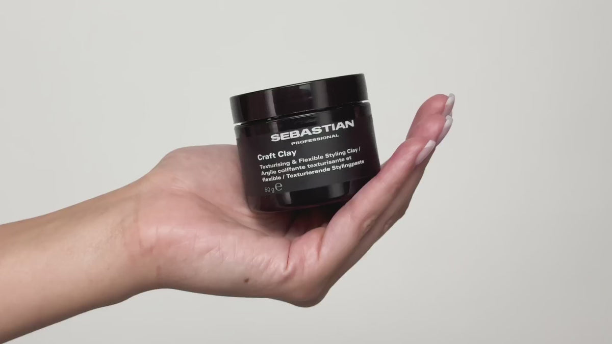 Încarcă video: Sebastian Craft Clay 50g - Ceara de Par Pentru Texturizare Si Fixare Flexibila
