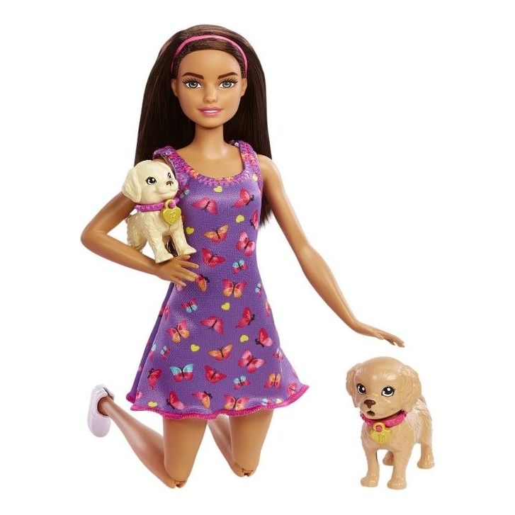 Barbie Set Papusa Pup Adoption