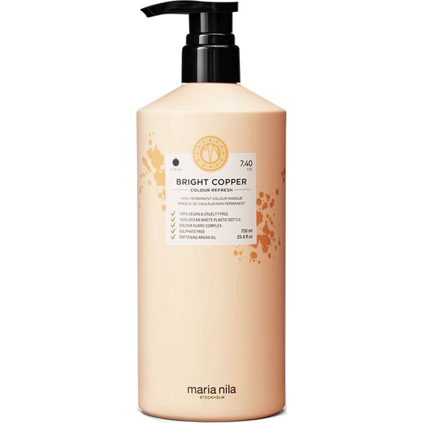 Maria Nila Colour Refresh Bright Copper 7.40 - Masca de Par Nuantatoare 750ml