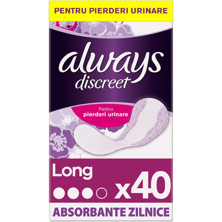 Always Discreet Long - Absorbante Zilnice 40 buc