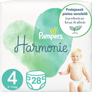 Pampers Harmonie Nr 4 9-14kg - Scutece 28buc