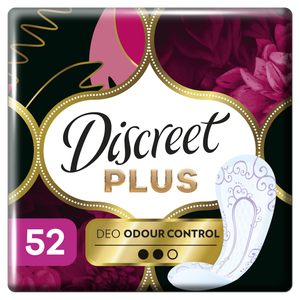 Discreet Plus Odour Control - Absorbante Zilnice 52 buc