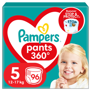 Pampers Pants Stop and Protect Nr 5 12-17kg - Scutece 96 buc