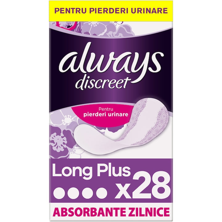 Always Discreet Long Plus - Absorbante Zilnice 28 buc