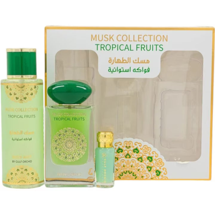 Gulf Orchid Set Tropical Fruits Apa de Parfum 60ml + Spray 250ml + Ulei 12ml
