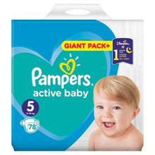 Încarcă imaginea în Galerie, Pampers Active Baby Nr 5 11-16kg - Scutece 78buc
