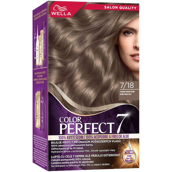 Wella Color Perfect 7/18 - Vopsea de Par Permanenta 135ml