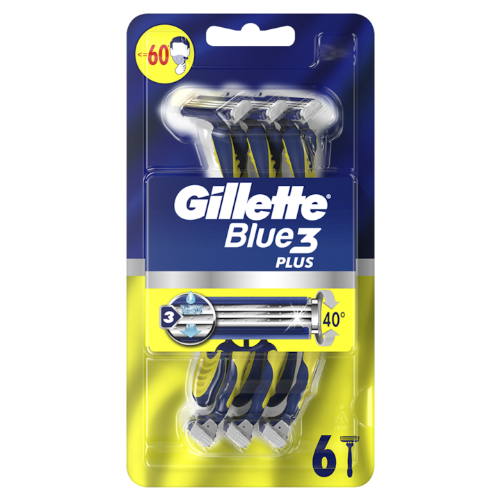 Gillette Blue3 Plus - Aparat de Ras 6 buc