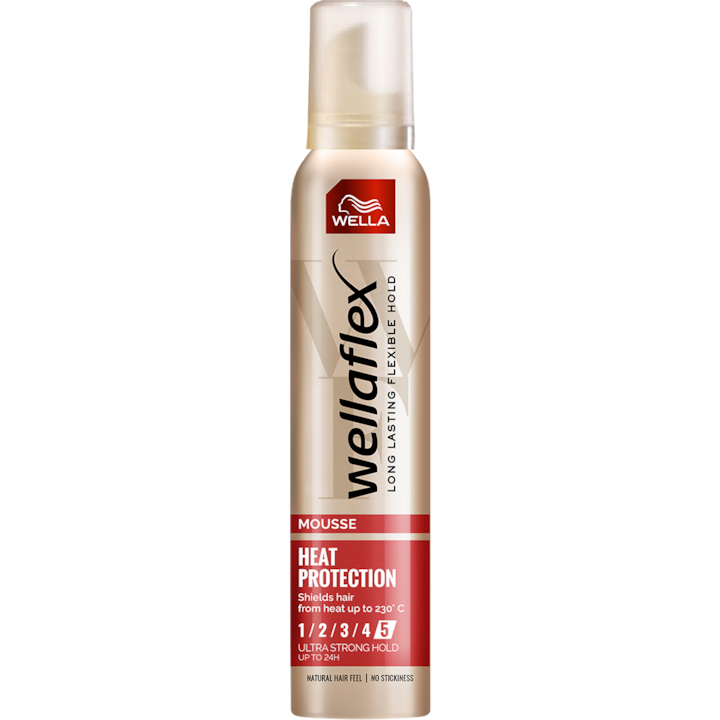 Wella Wellaflex Heat Protection - Spuma cu Fixare Ultra Puternica 200ml