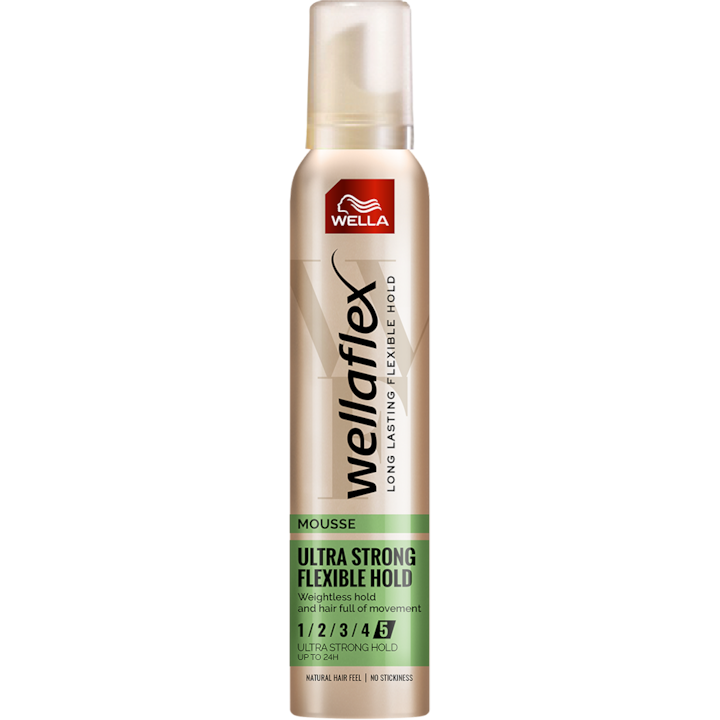 Wella Wellaflex Flexible - Spuma cu Fixare Ultra Puternica 200ml - Beauty Lounge