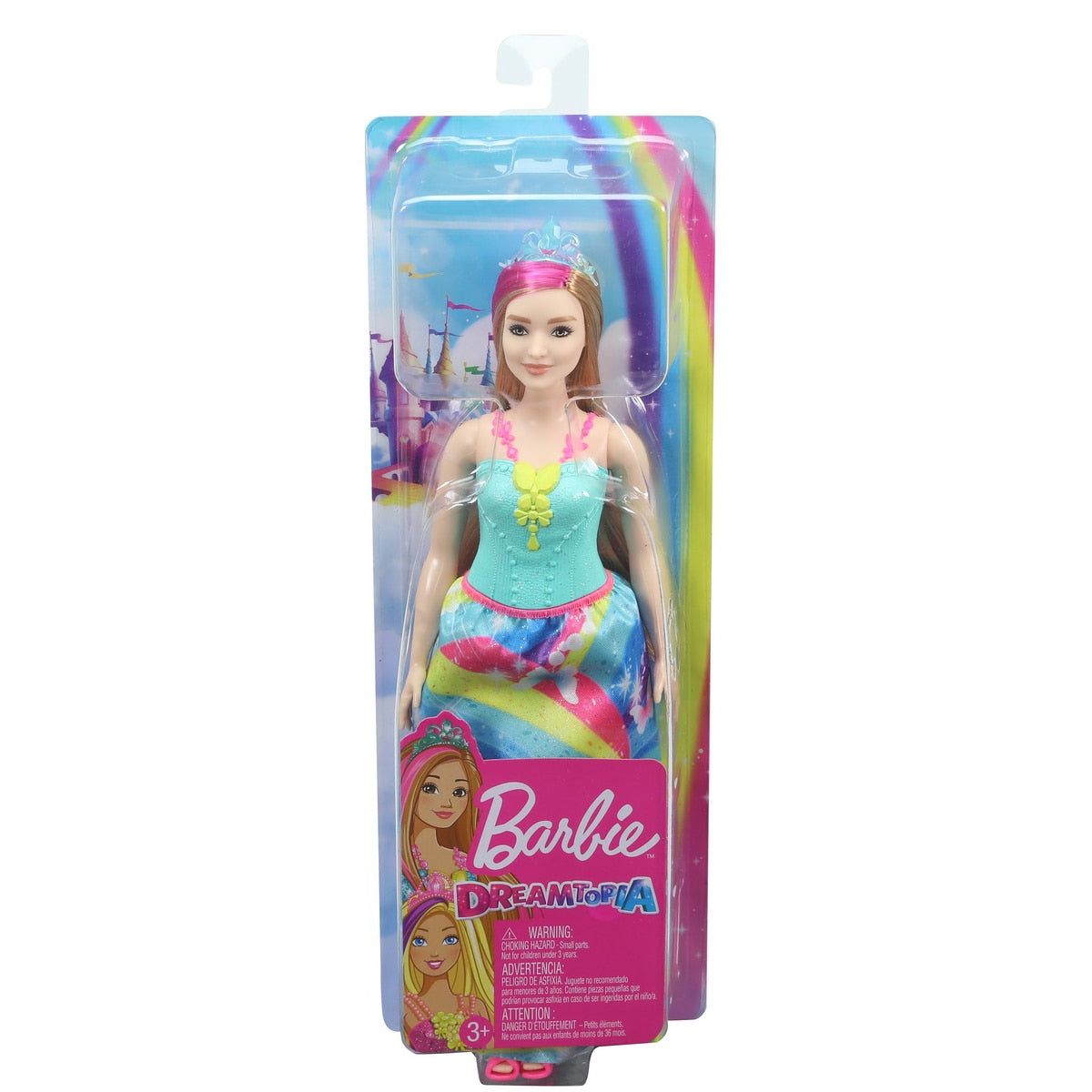 Barbie Papusa Printesa Dreamtopia cu Coronita Albastra 33cm