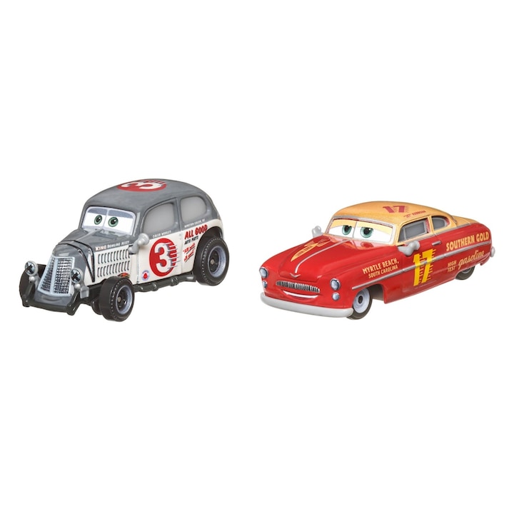 Cars 3 Set 2 Masinute Metalice Caleb Worley si Jet Robinson